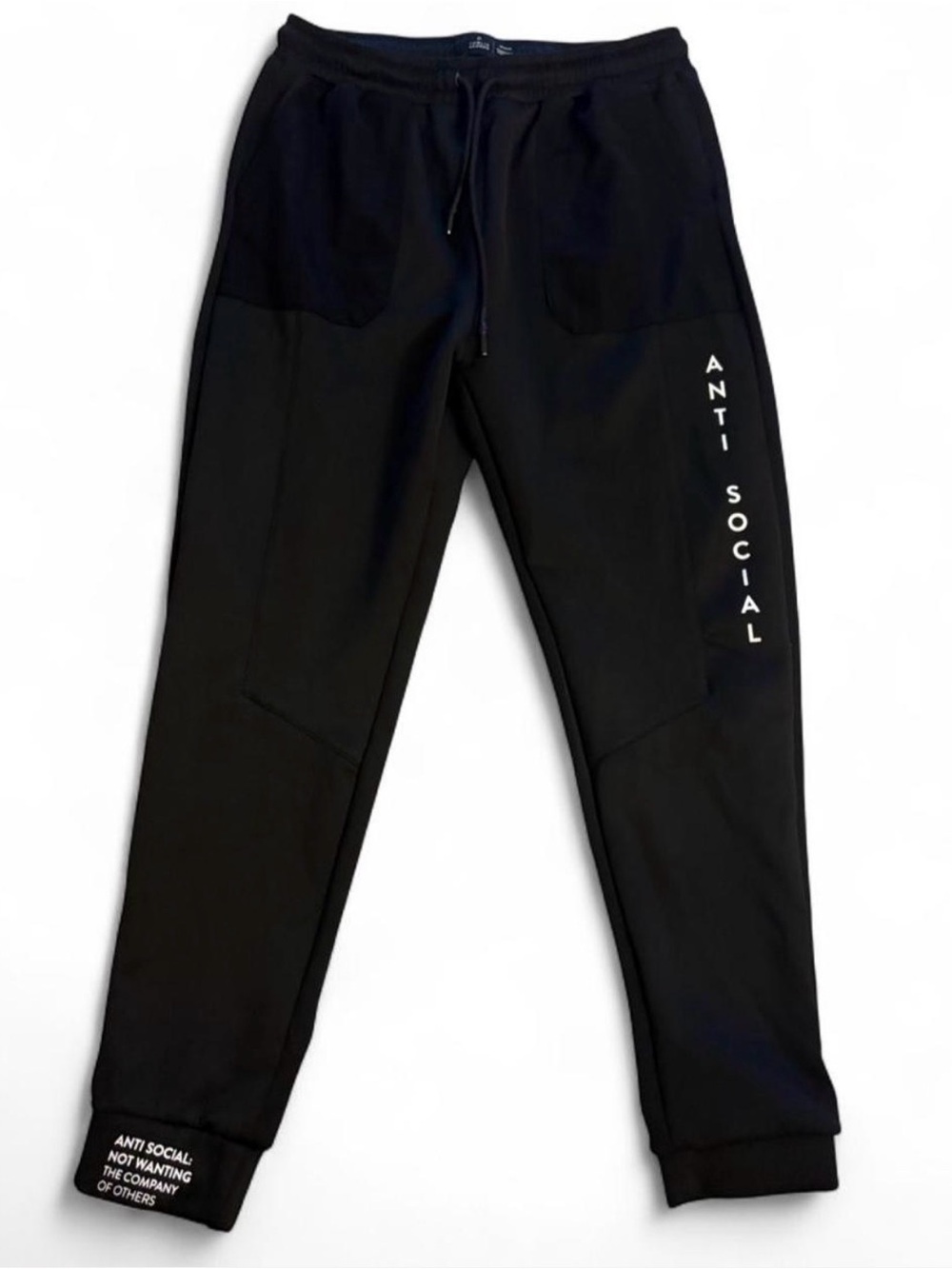 Public Record Anti Social Black Men's Jogger Sweatpants